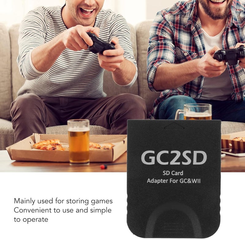 Zopsc for Storage Card Adapter, GC2SD Card Adaptor Card Reader for Consoles, Plug and Play.(Black) - Image 4